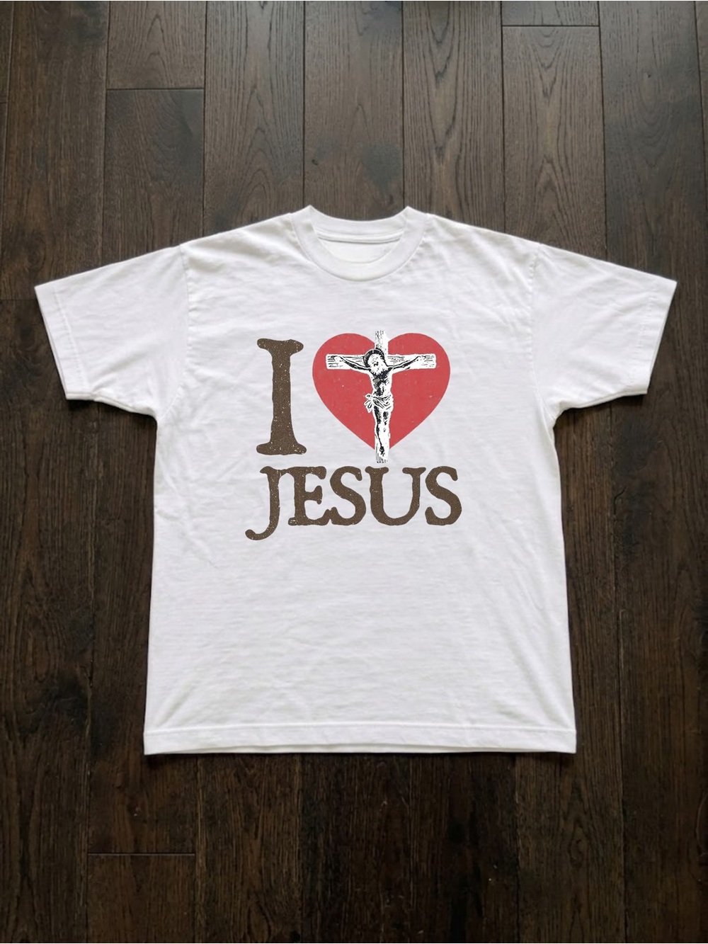 I Love Jesus Christian Graphic Tee